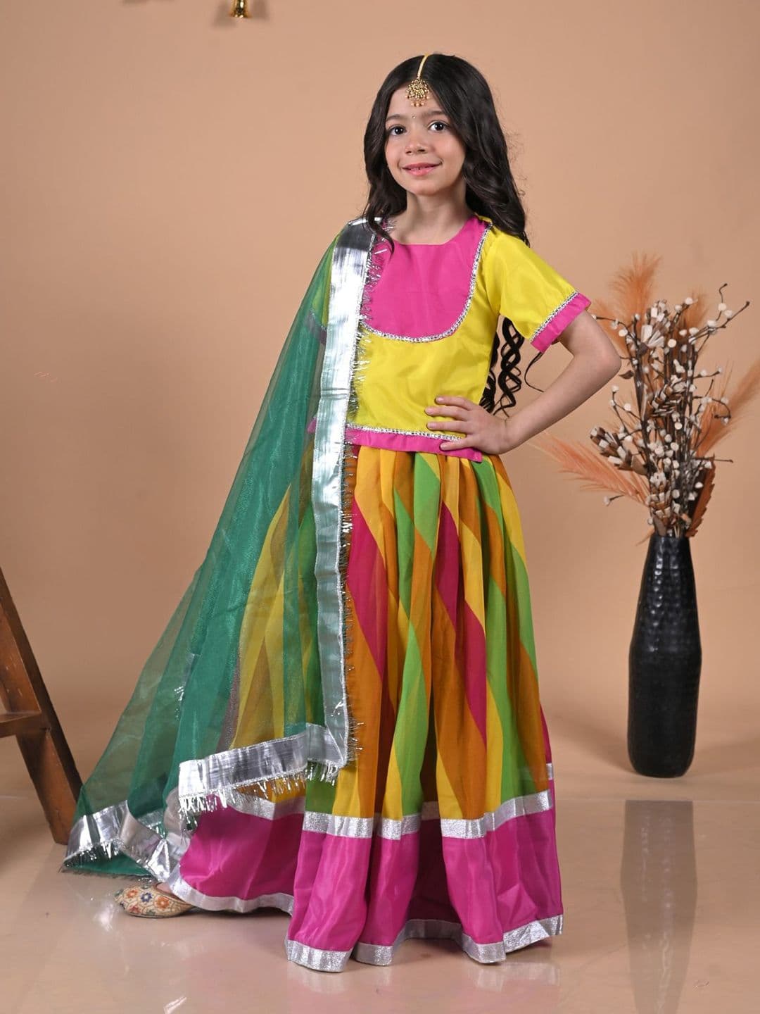 itsmycostume Girls Ready to Wear Lehenga & Blouse With Dupatta thumbnail 2