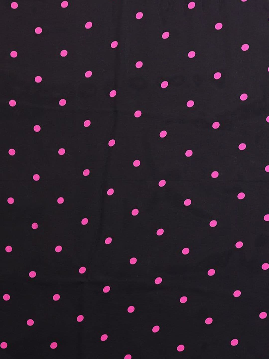 Moda Rapido Polka Dot Poly Georgette Saree thumbnail 5