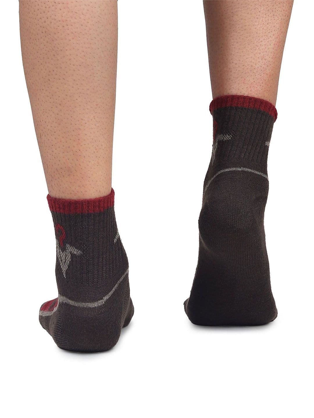 MJE Men Pack Of 5 Patterned Ankle Length Socks thumbnail 2