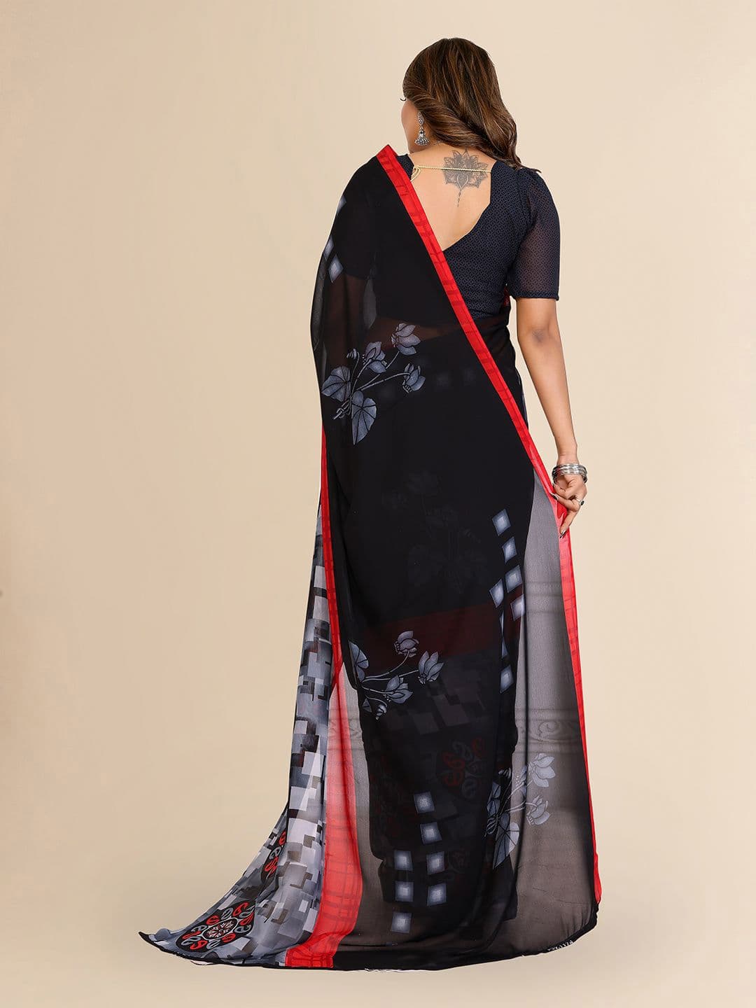 Moda Rapido Poly Georgette Saree thumbnail 2