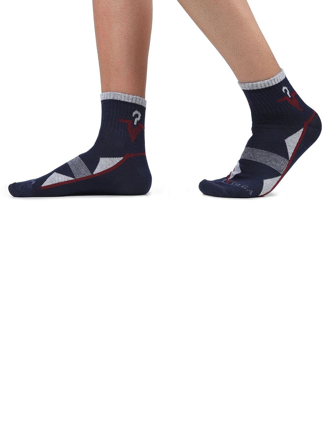 MJE Men Pack Of 5 Patterned Ankle Length Socks thumbnail 3