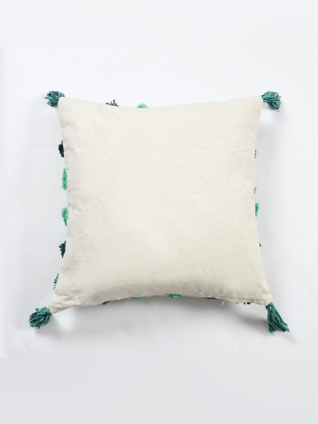 KIDS WONDERS White Embroidered Polyester Silk Washable 2 Pcs Cushion Covers -16x16In thumbnail 3