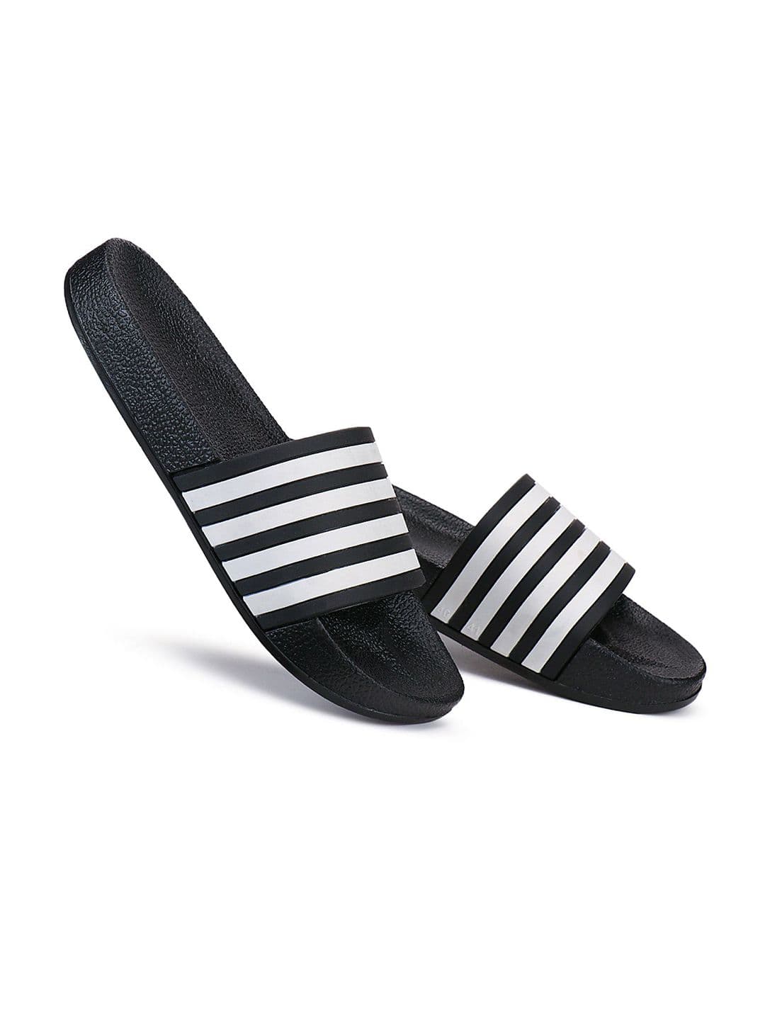 DRACKFOOT Men Striped Sliders thumbnail 4
