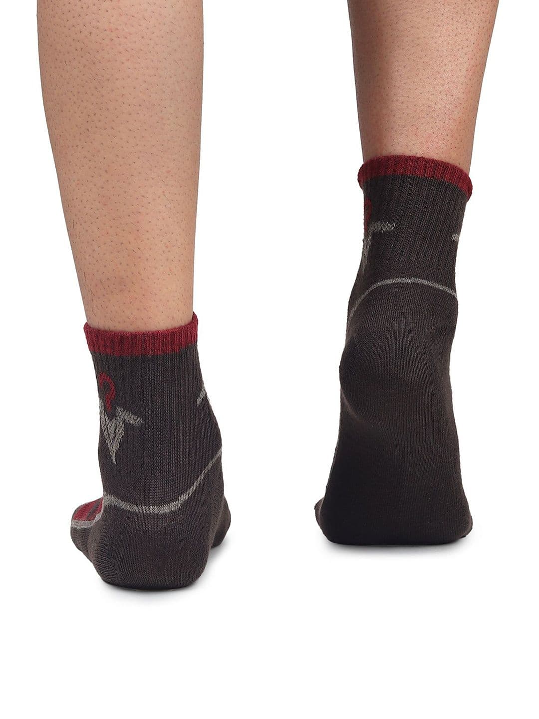 MJE Men Pack Of 5 Patterned Ankle Length Socks thumbnail 3