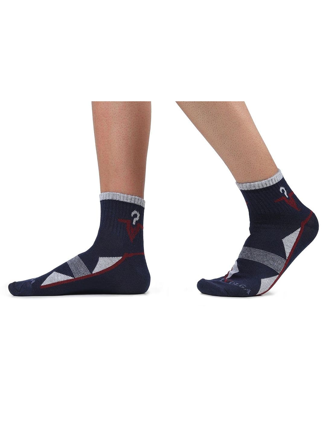 MJE Men Pack Of 5 Patterned Ankle Length Socks thumbnail 3