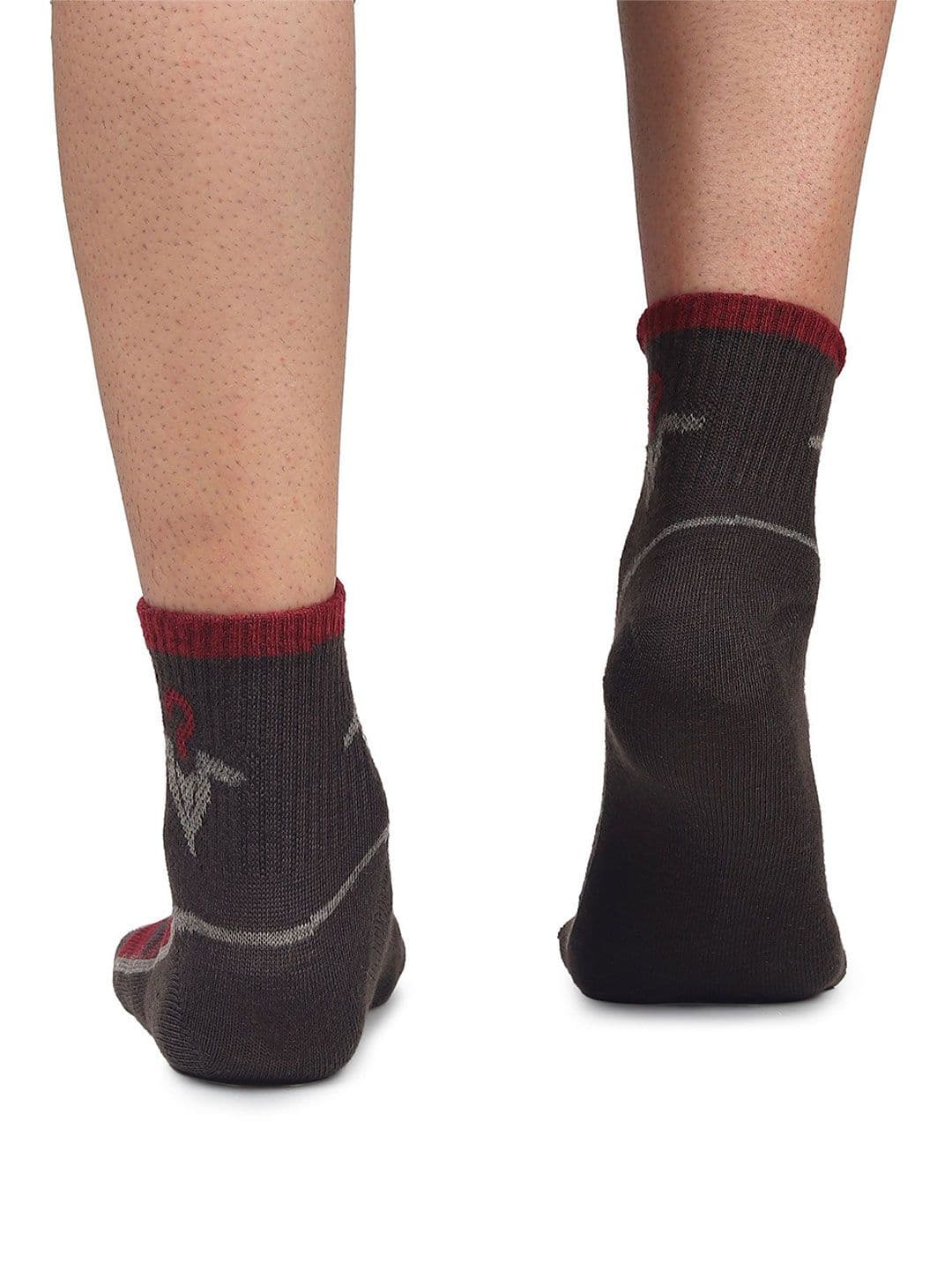 MJE Men Pack Of 5 Patterned Ankle Length Socks thumbnail 2