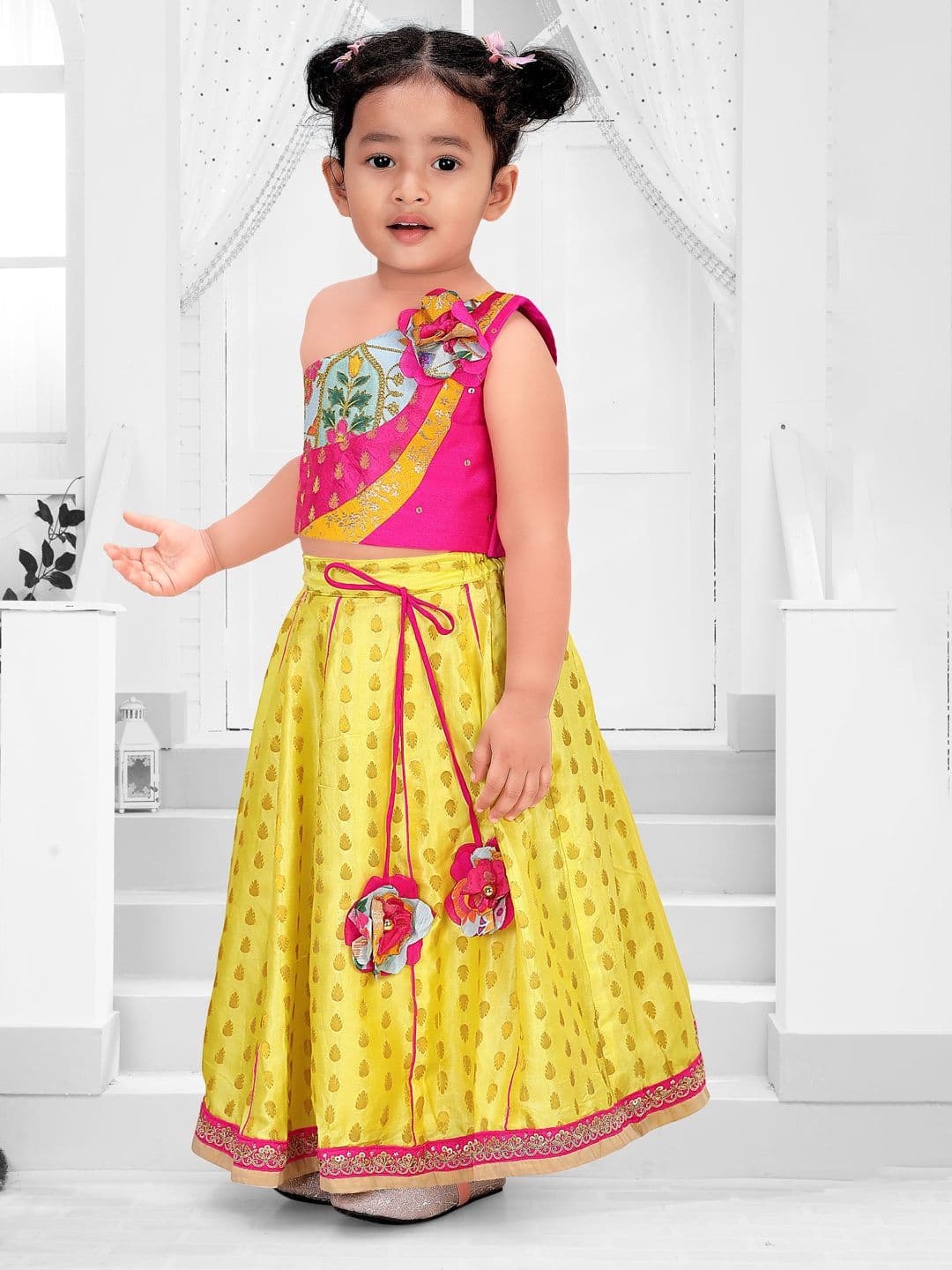 Pragya Exclusive Girls Ready to Wear Lehenga & thumbnail 3