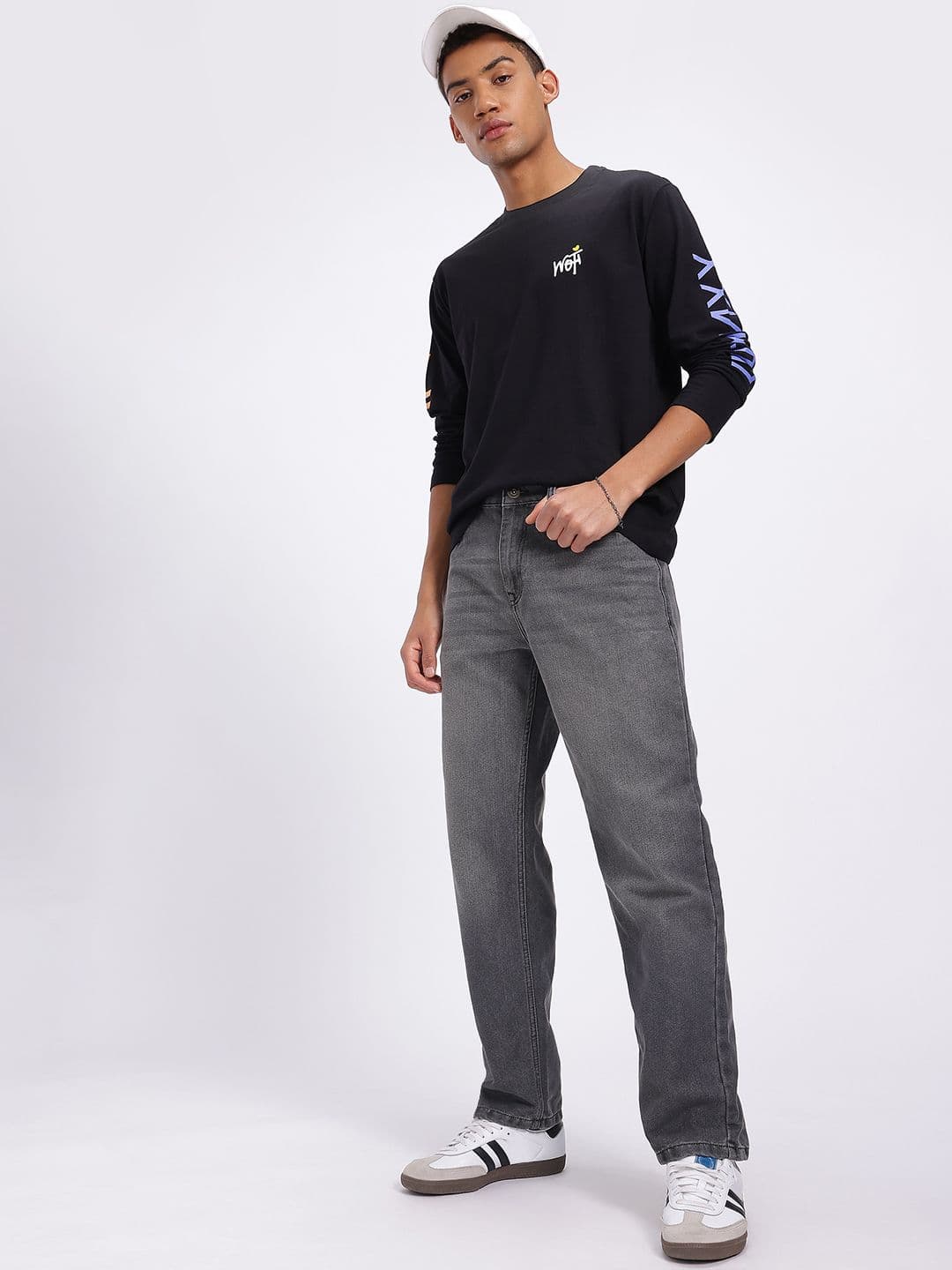 glitchez Men Straight Fit Light Fade Jeans thumbnail 5