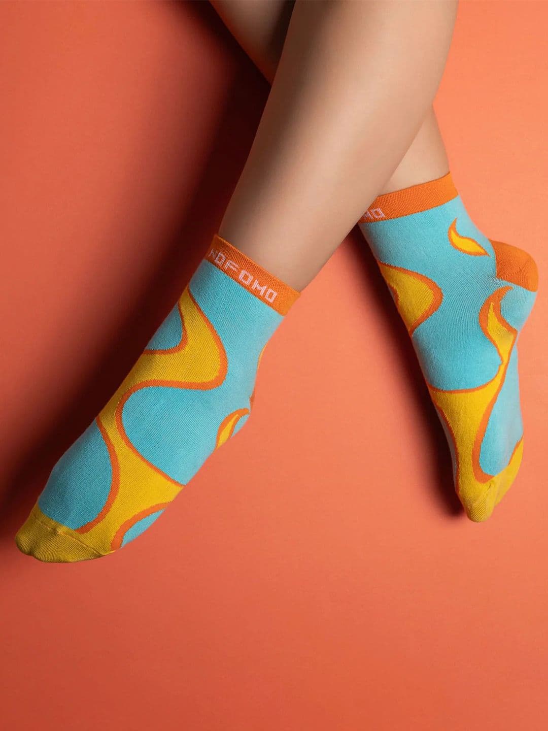 NoFoMo Flamin Hot Feetos Ankle-Length Odour-Free Socks - view 1