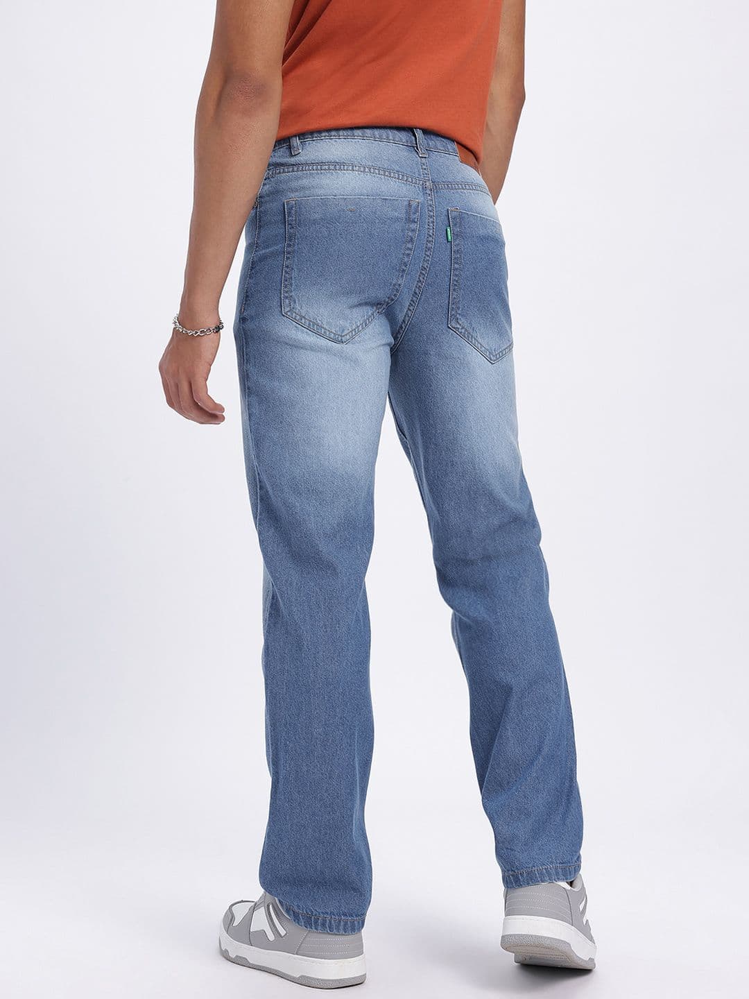 glitchez Men Mid-Rise Pure Cotton Light Fade Jeans thumbnail 4