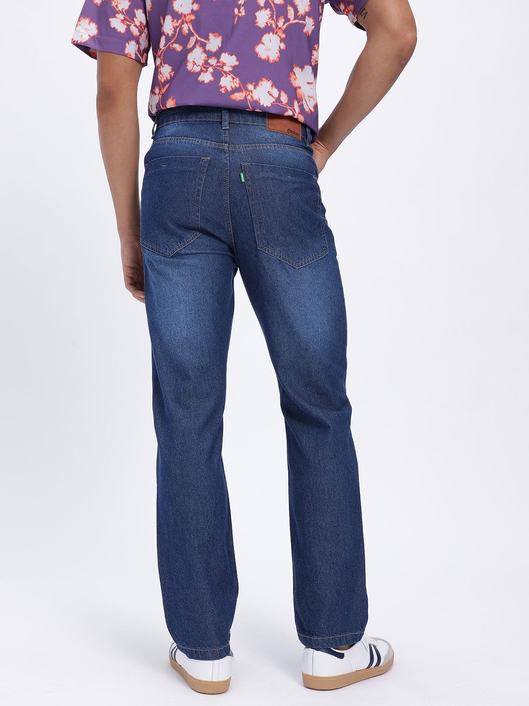 glitchez Men Mid-Rise Medium Shade Regular Fit Jeans thumbnail 5