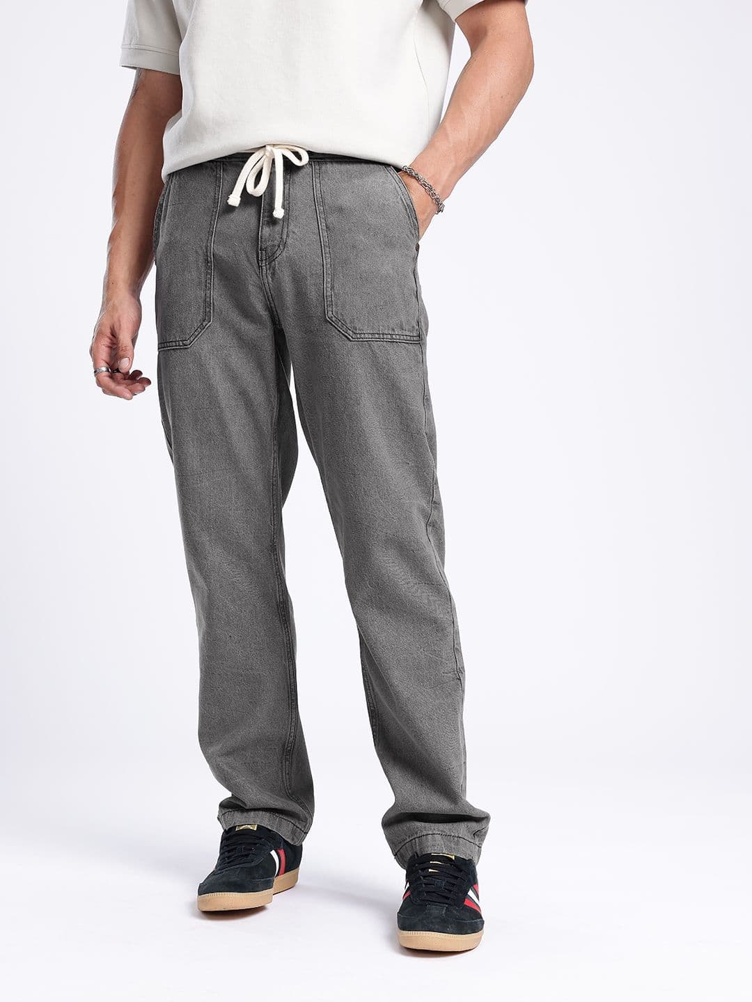 glitchez Men Light Fade Straight Jeans - view 1