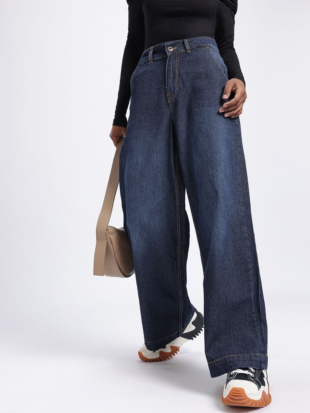 glitchez Women Baggy Wide Leg Jeans - view 1