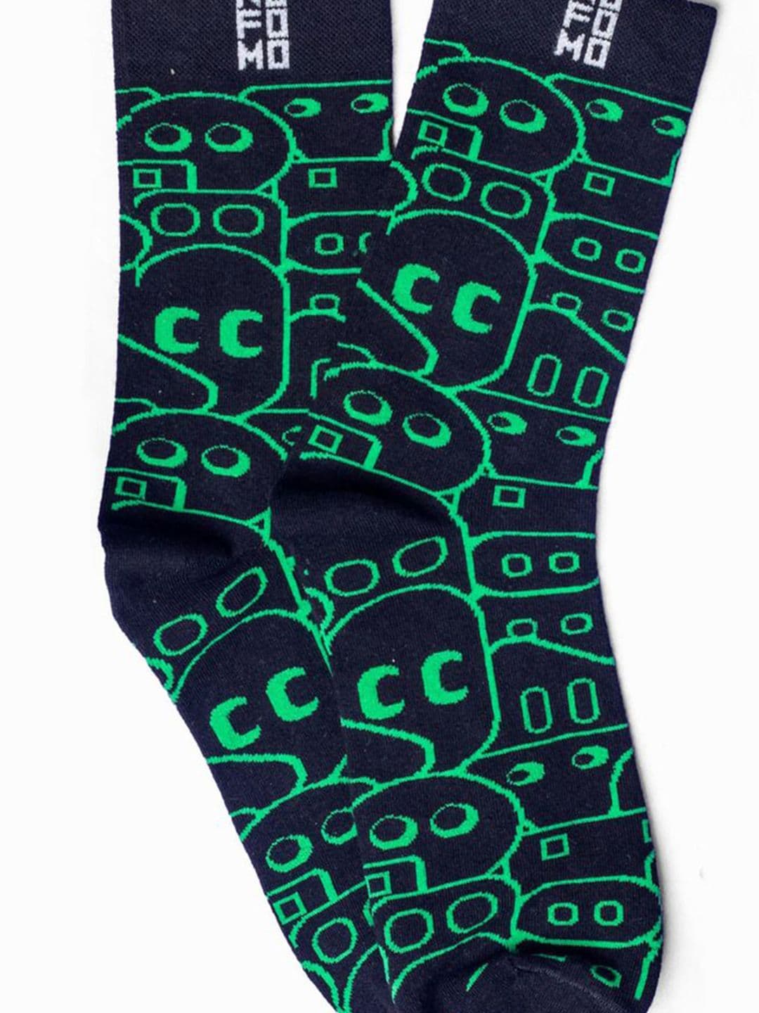 NoFoMo Printed Calf-Length Socks thumbnail 3