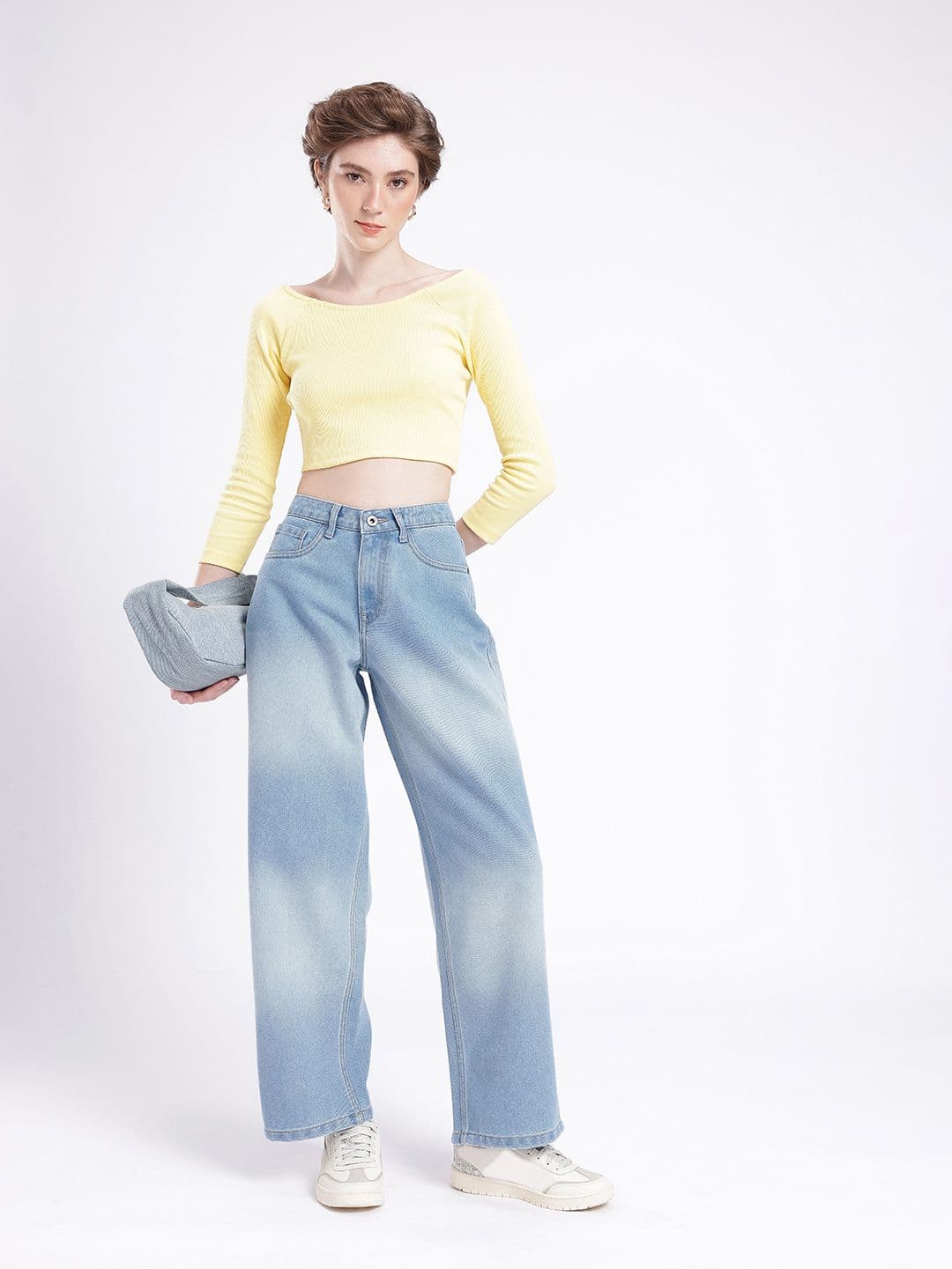 glitchez Women Baggy Fit Heavy Fade Jeans thumbnail 7