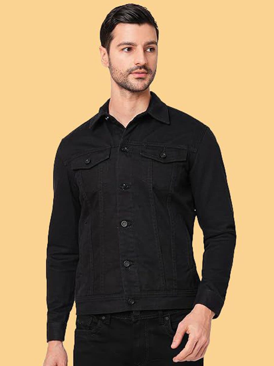 KLIZEN Men Graphic Printed Denim Jacket - view 1