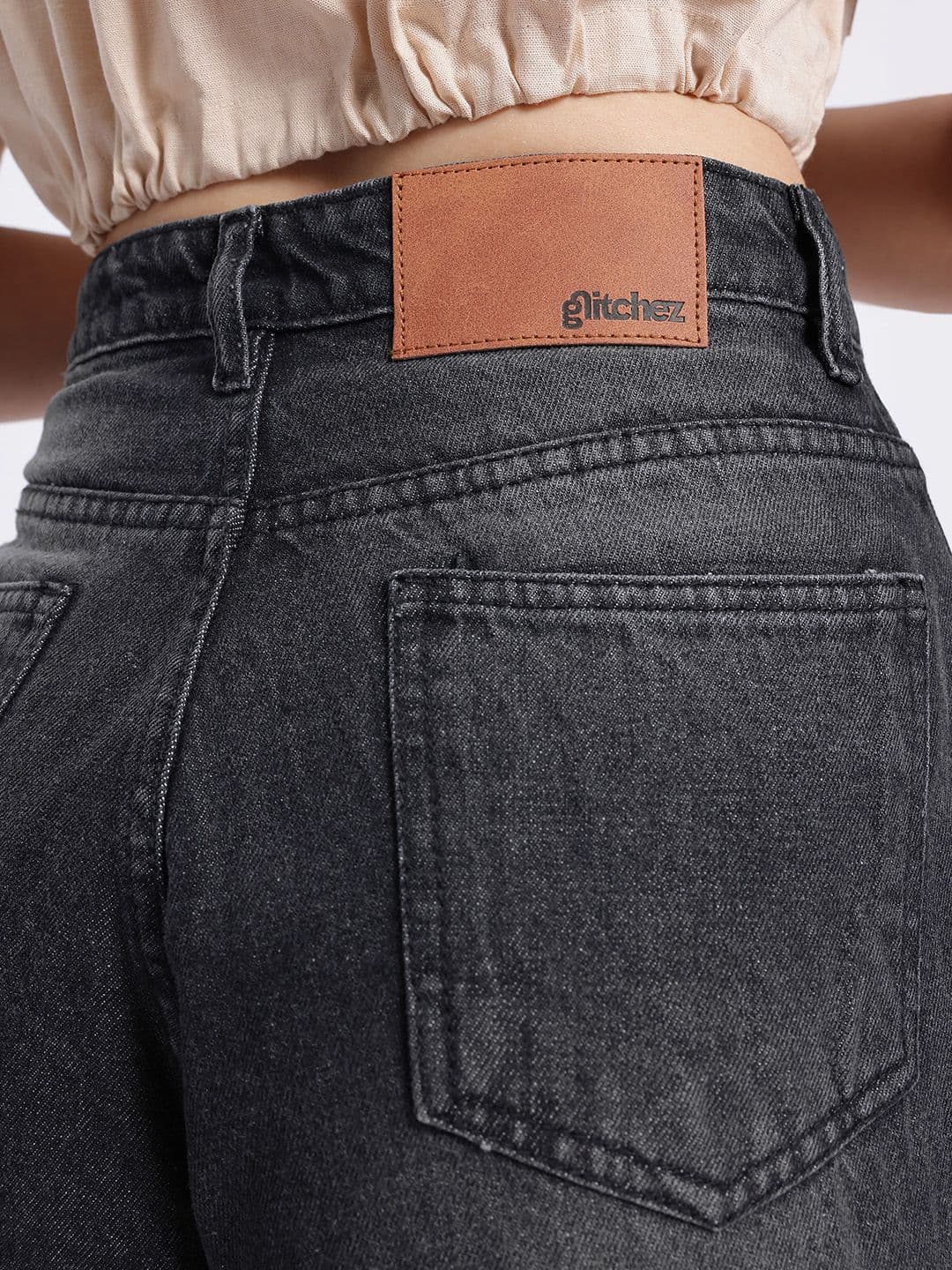 glitchez Women Modern Classics Pure Cotton Baggy Jeans thumbnail 6