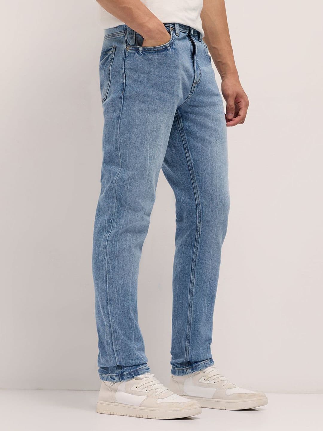 THE BEAR HOUSE Men Cotton Washed Slim Fit Jean Stretchable Jeans thumbnail 3
