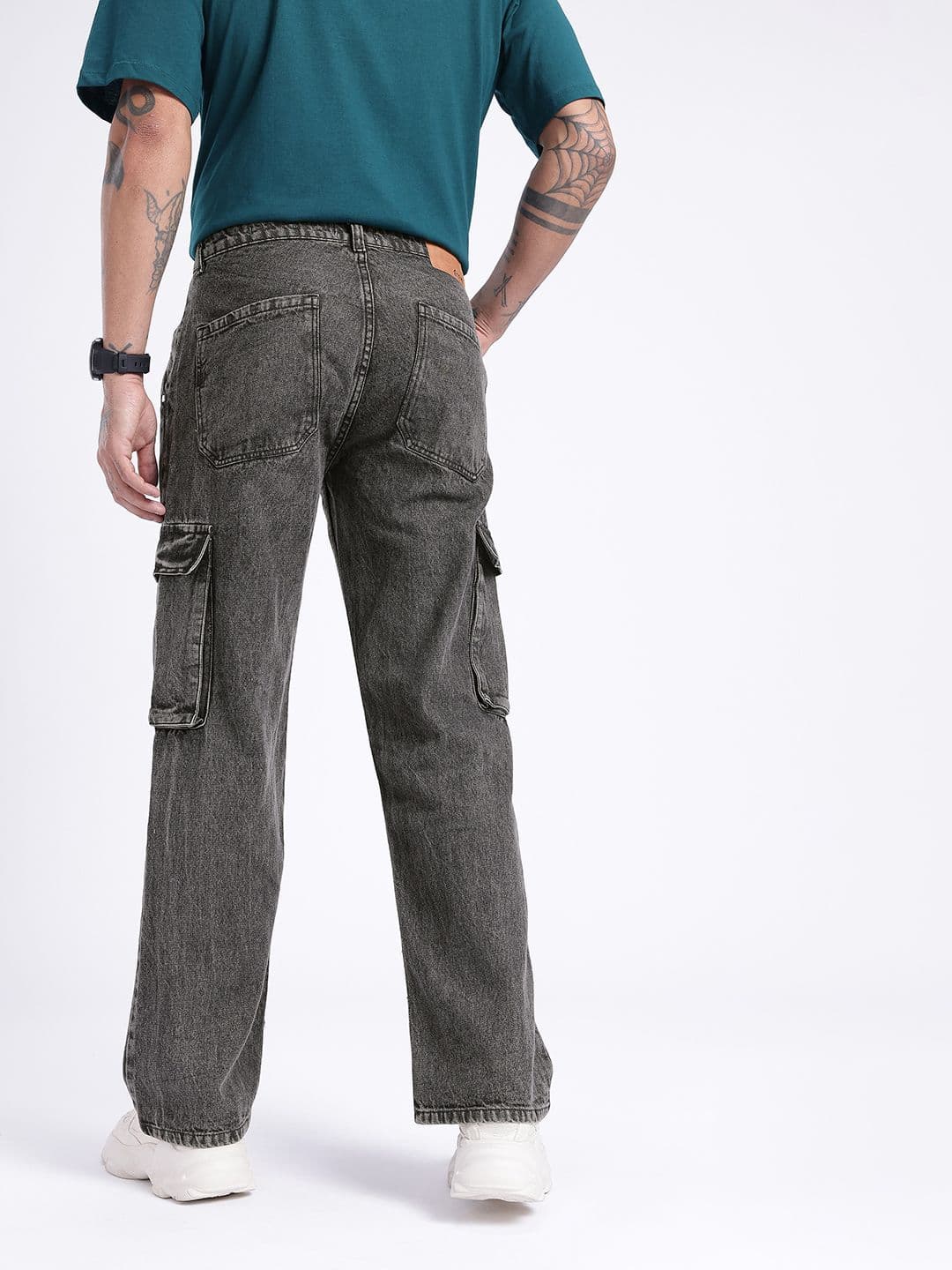 glitchez Men Cargo Light Fade Jeans thumbnail 3