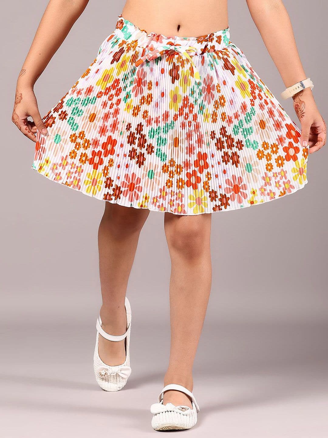 V-Mart Girls Printed A-Line Above Knee Skirt - view 1