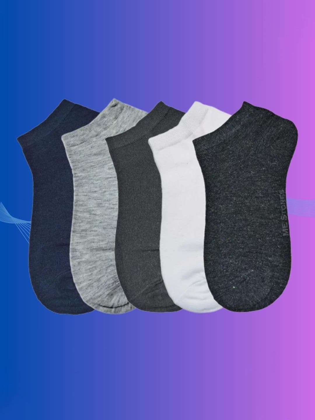 MJE Men Pack Of 5 Anti-Odour Ankle Length Socks - view 1
