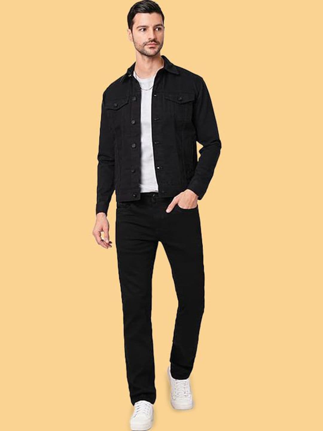 KLIZEN Men Graphic Printed Denim Jacket thumbnail 2