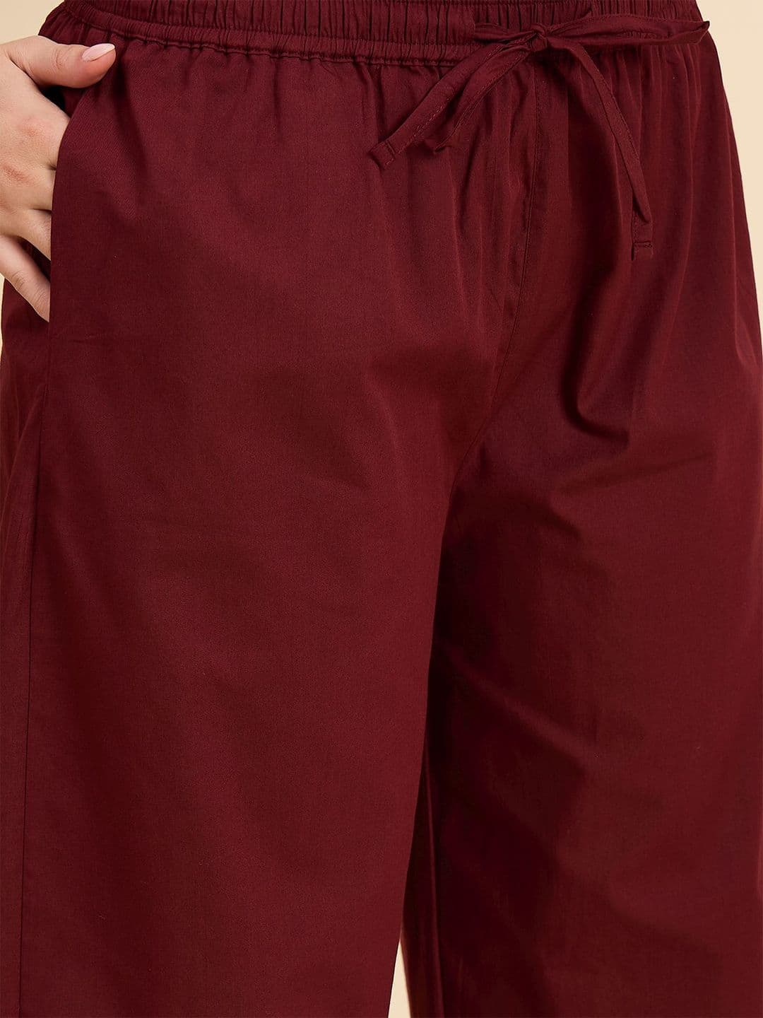 KLOSIA Women Cotton Printed Palazzos thumbnail 3