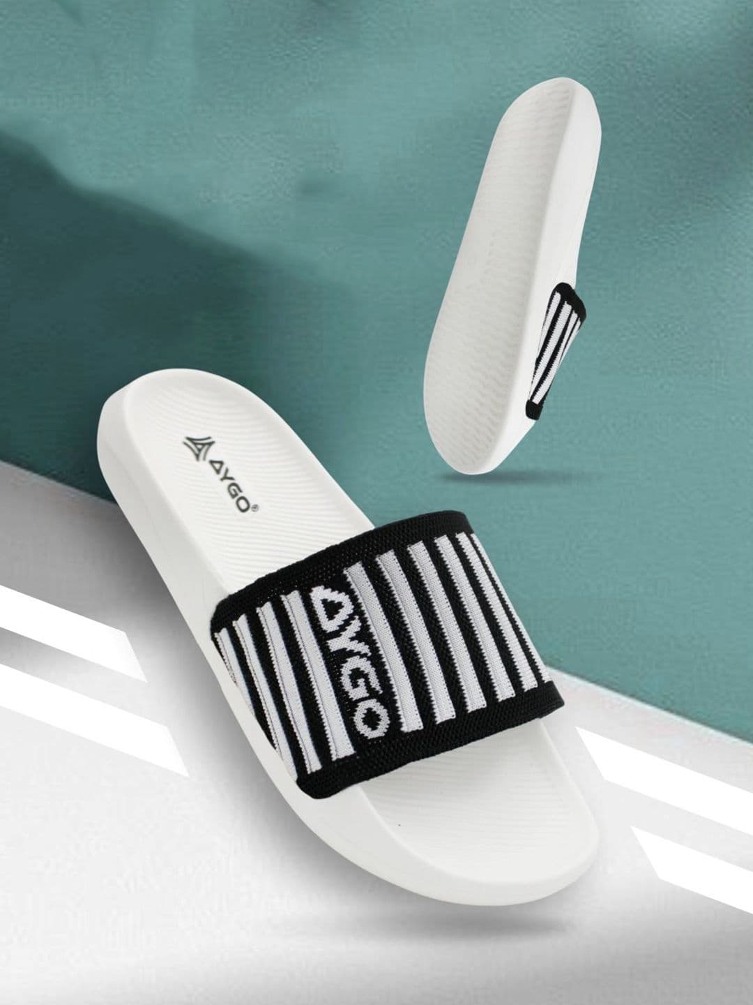 AYGO Men Lightweight and Comfortable Printed Sliders - view 1
