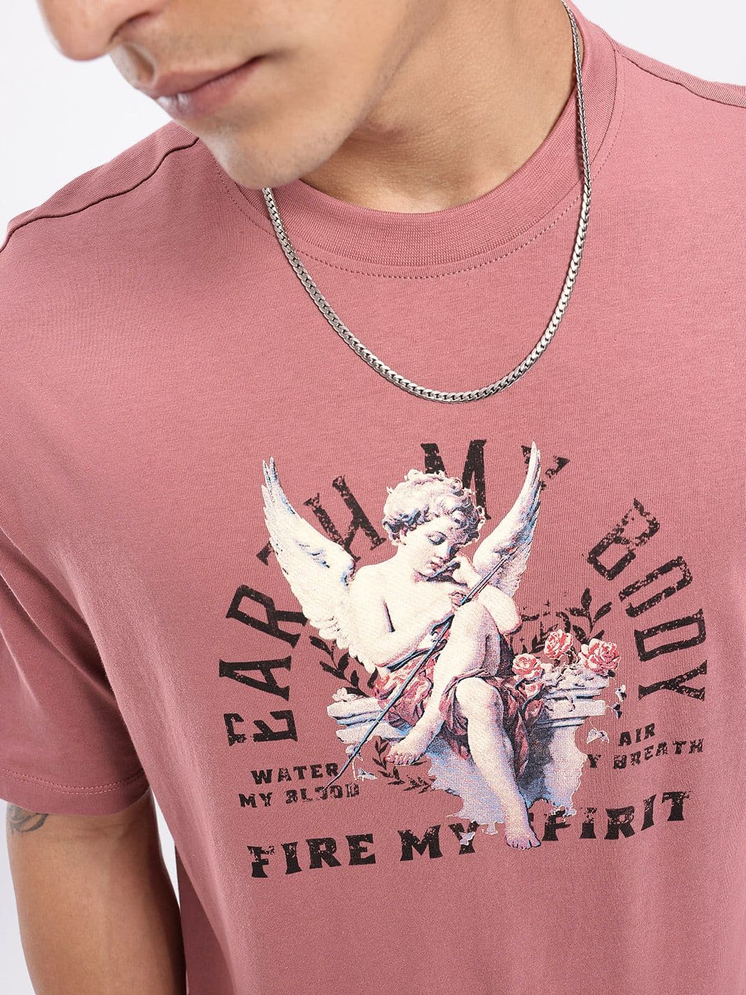 glitchez Graphic Printed Relaxed Fit T-shirt thumbnail 2