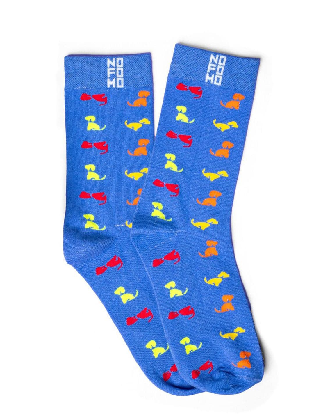 NoFoMo Woof Unisex Printed Crew-Length Odour-Free Socks - view 1
