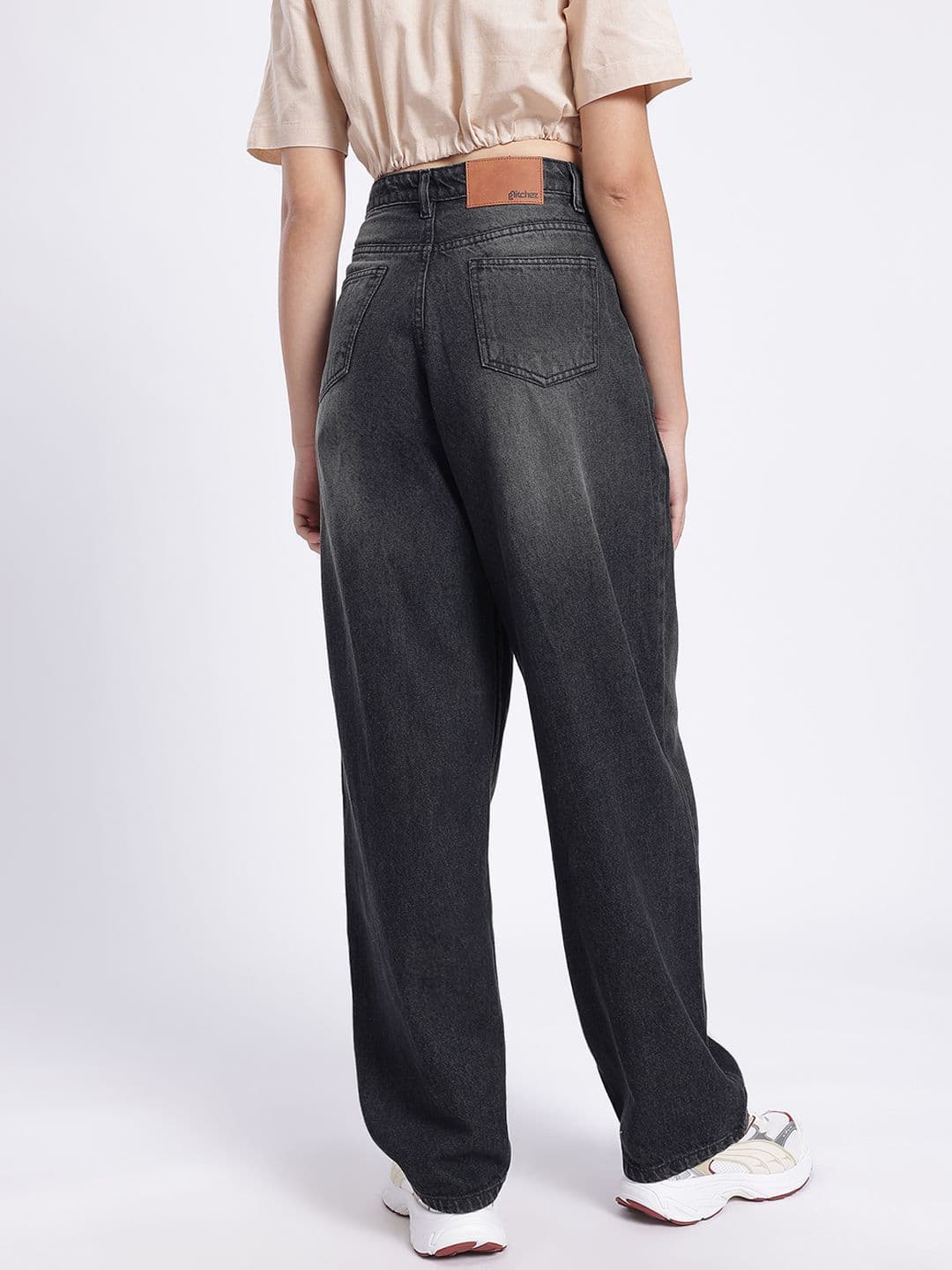 glitchez Women Modern Classics Pure Cotton Baggy Jeans thumbnail 2