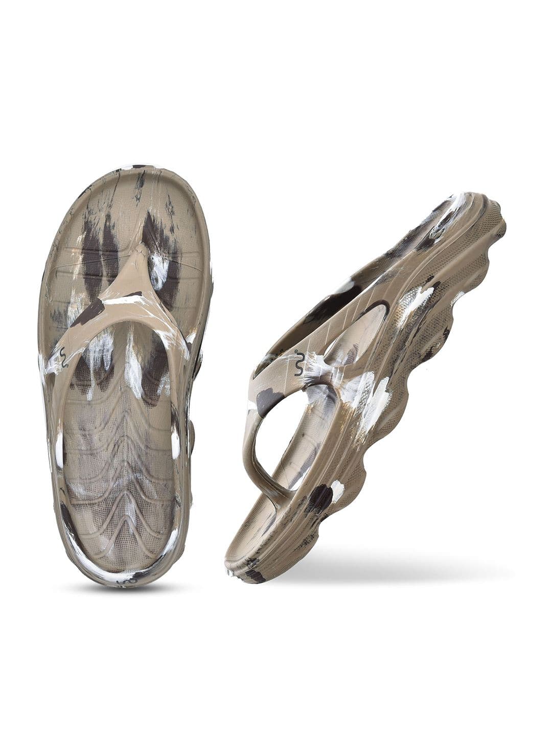 Doubleu Men Printed Thong Flip-Flops - view 1