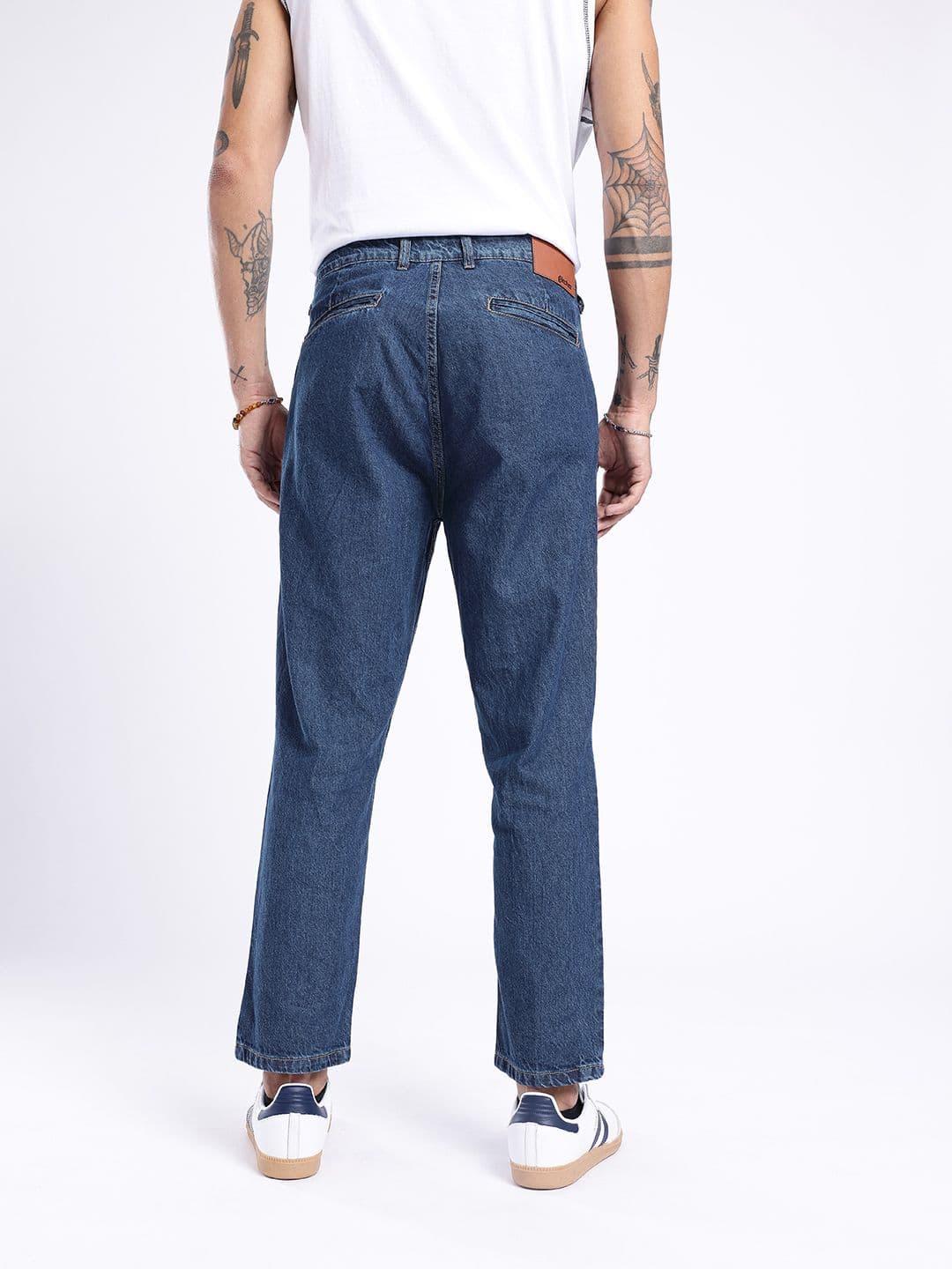 glitchez Men Carpenter Pleated Straight Fit Jeans thumbnail 7