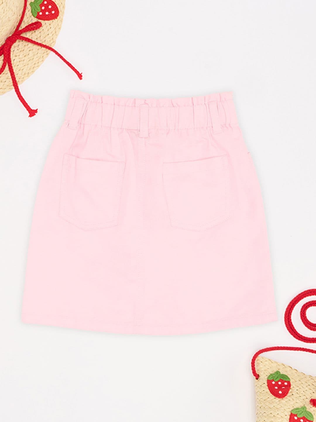 Pantaloons Junior Girls Printed Pure Cotton A-Line Mini Skirt thumbnail 5