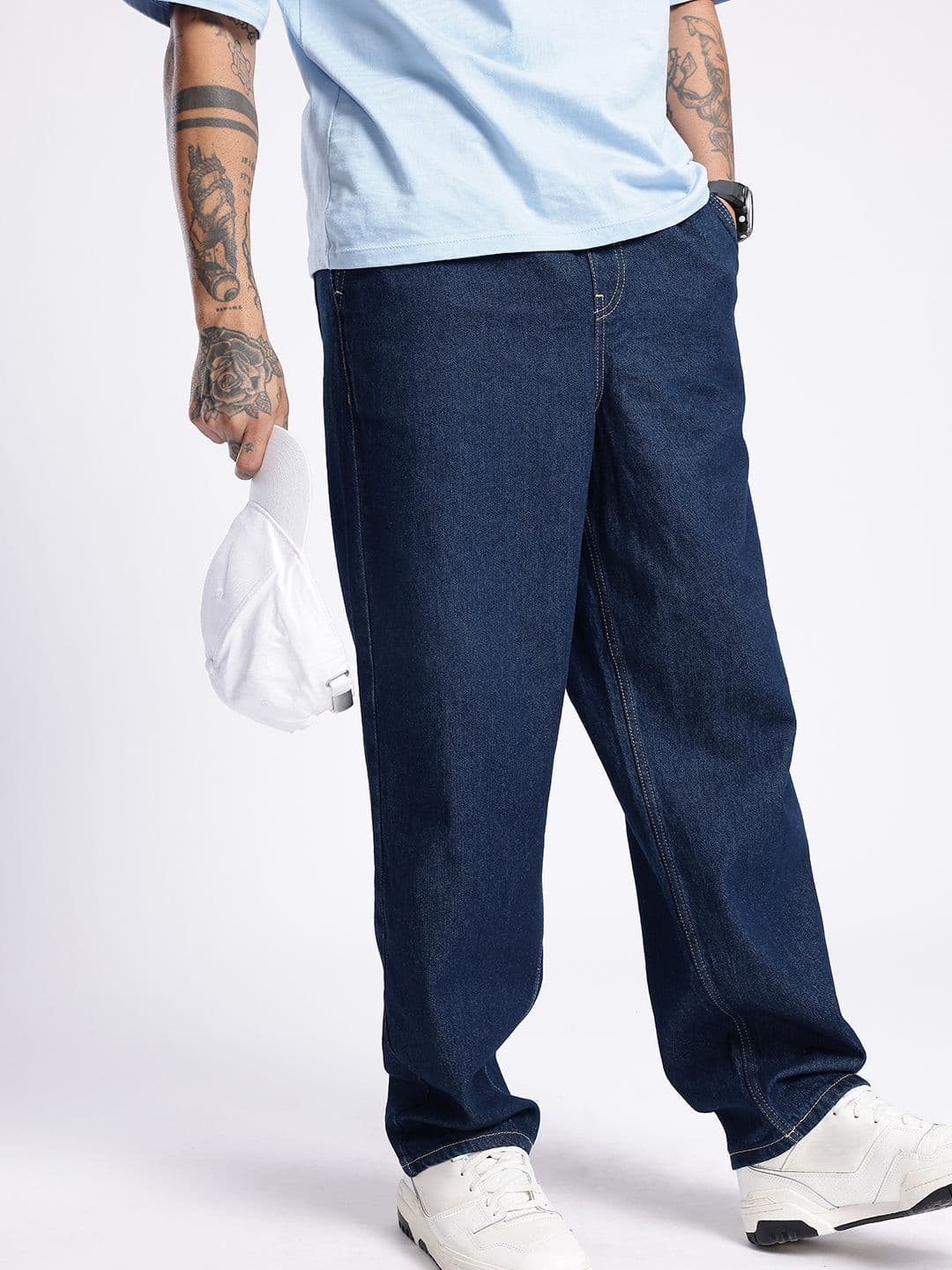 glitchez Men Cotton Skater Fit Jeans thumbnail 6