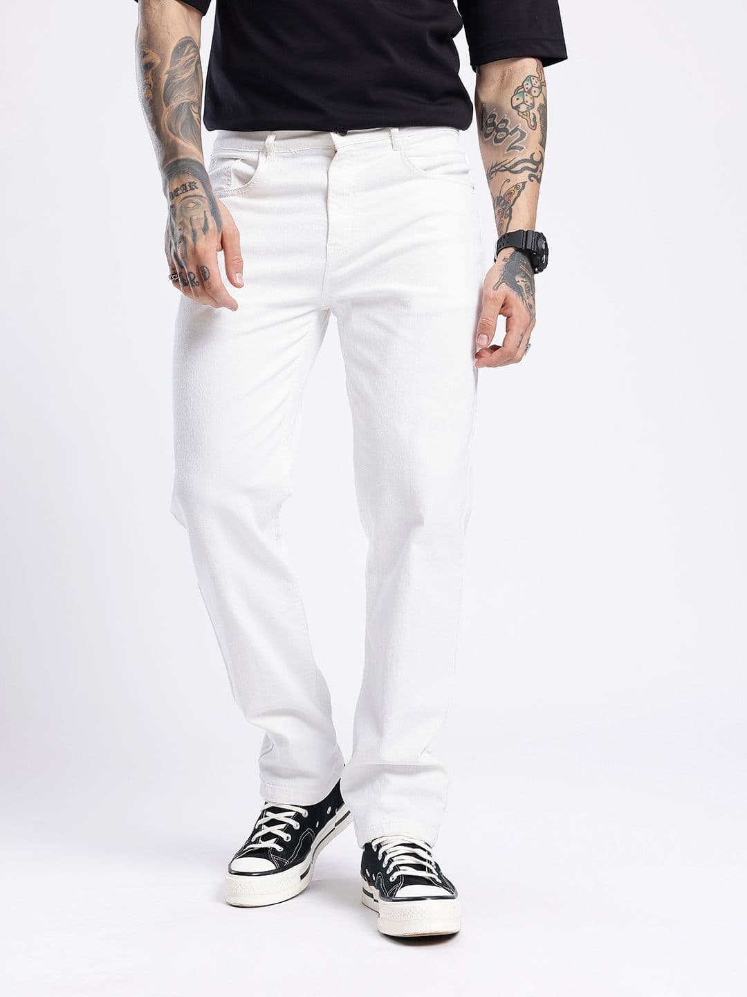 glitchez Men Regular Fit Stretchable Jeans thumbnail 6