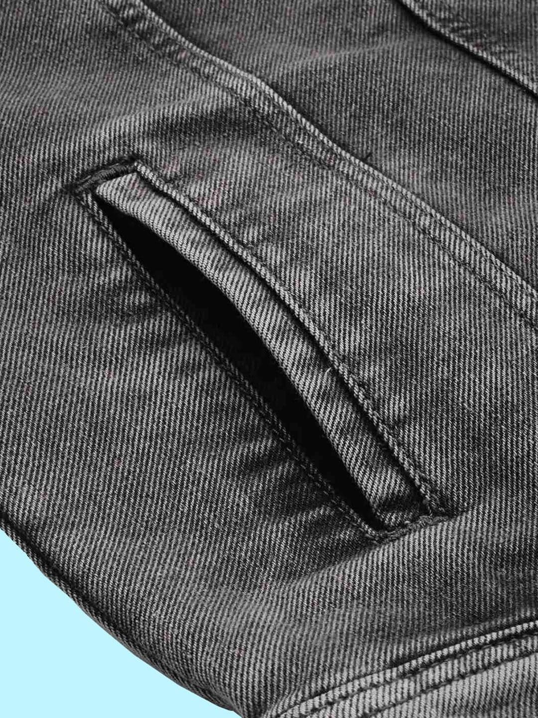 KLIZEN Spread Collar Denim Jacket thumbnail 5
