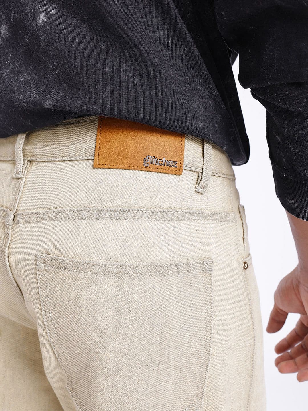 glitchez Men Light Shade Loose Jeans thumbnail 7