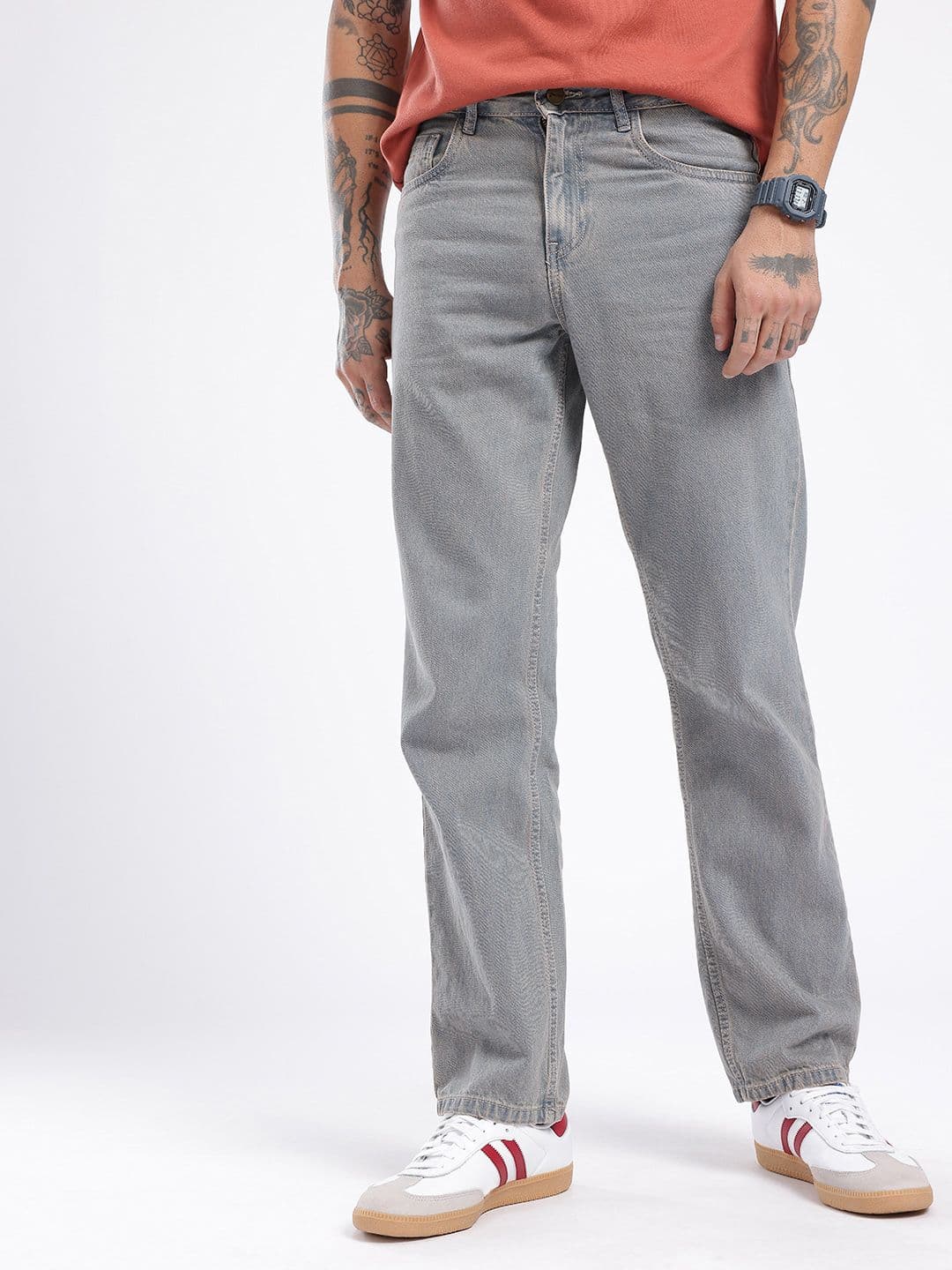 glitchez Men Regular Fit Jeans thumbnail 4