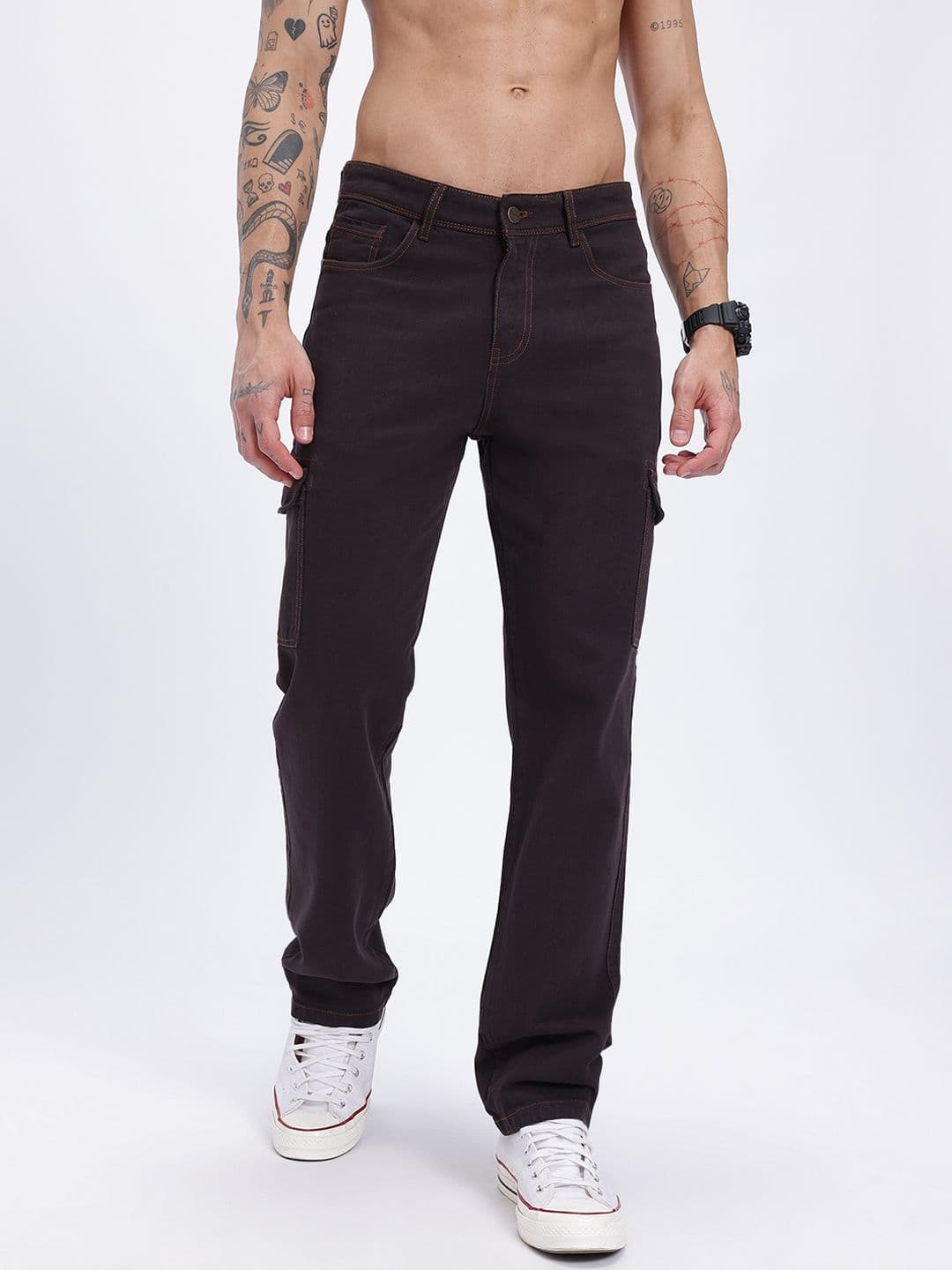 glitchez Men Regular Fit Jeans thumbnail 4