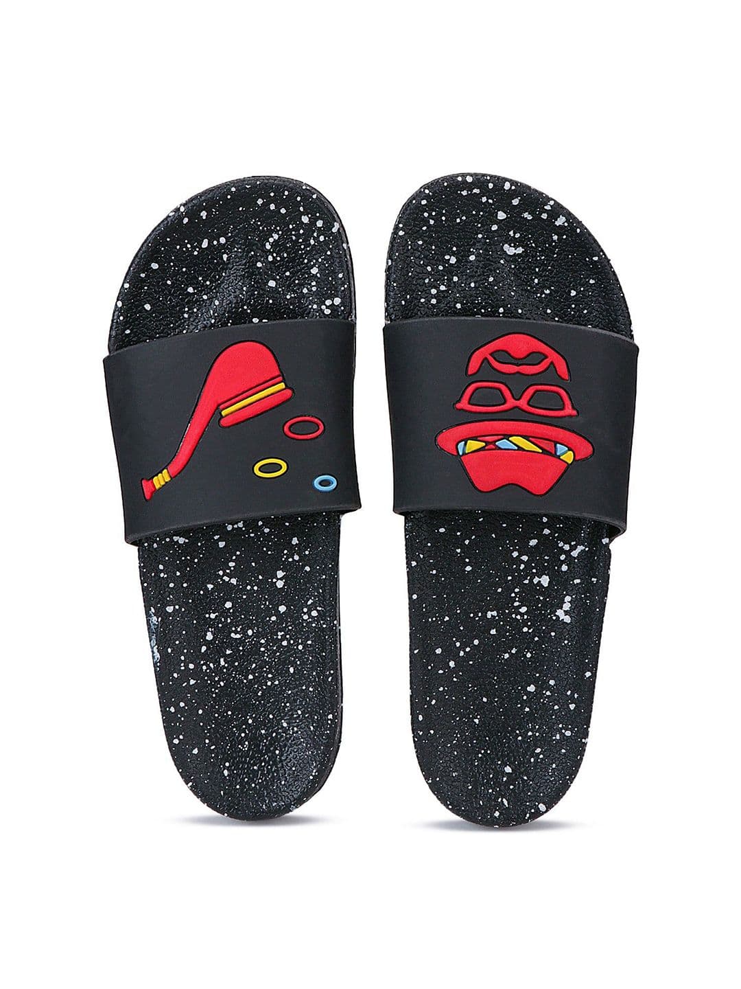 DRACKFOOT Men Self Designed Sliders - view 1