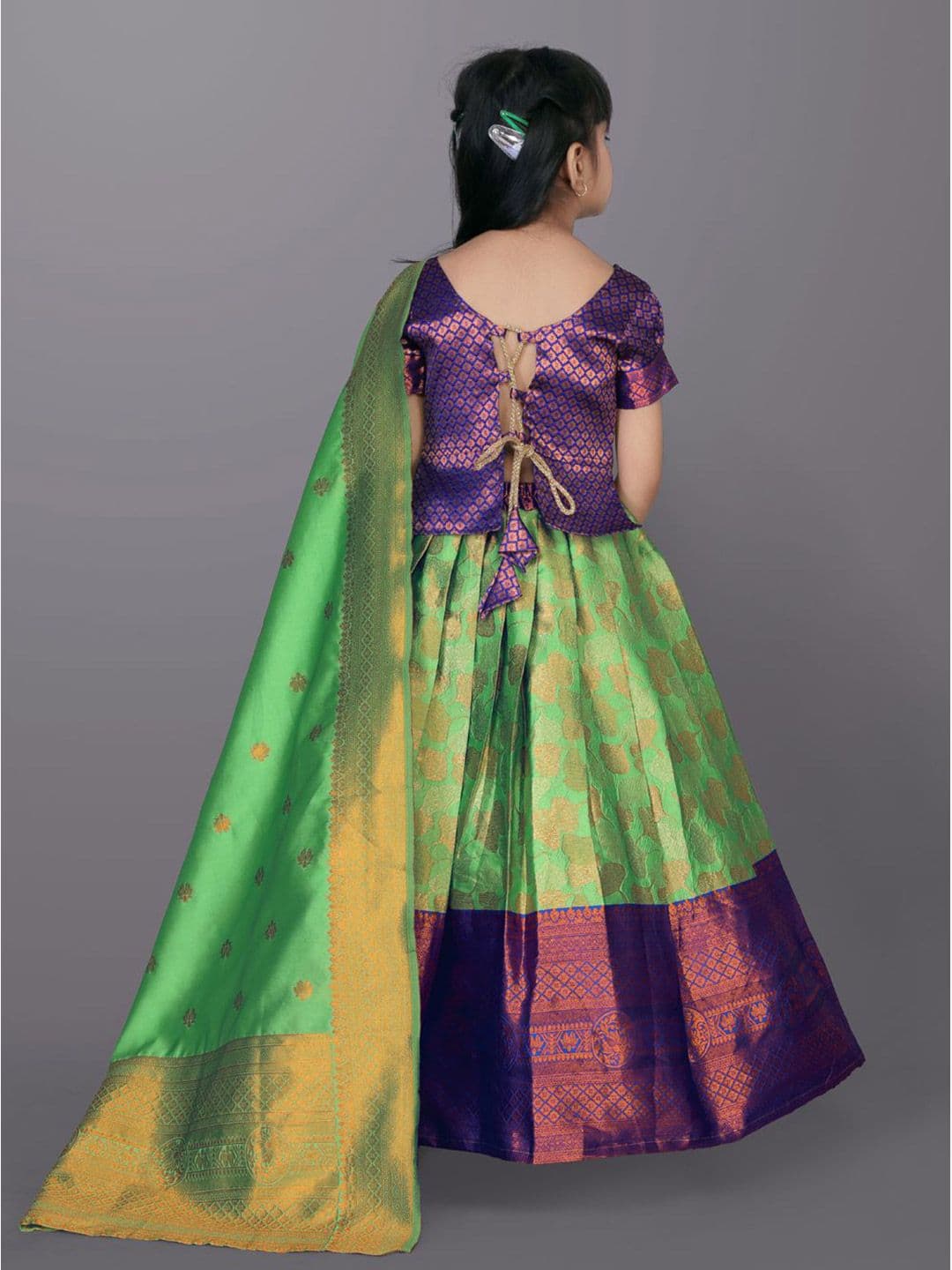 satyamfab Girls Ready to Wear Lehenga With Blouse And Dupatta thumbnail 5