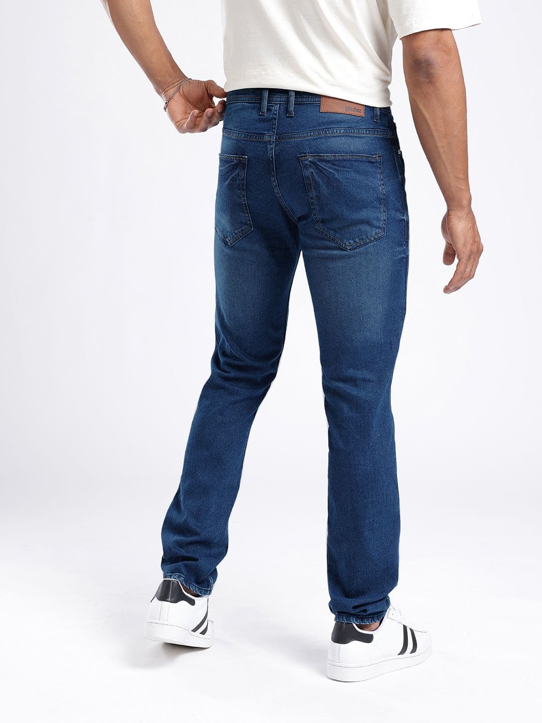 glitchez Men Slim Fit Light Fade Printed Jeans thumbnail 5