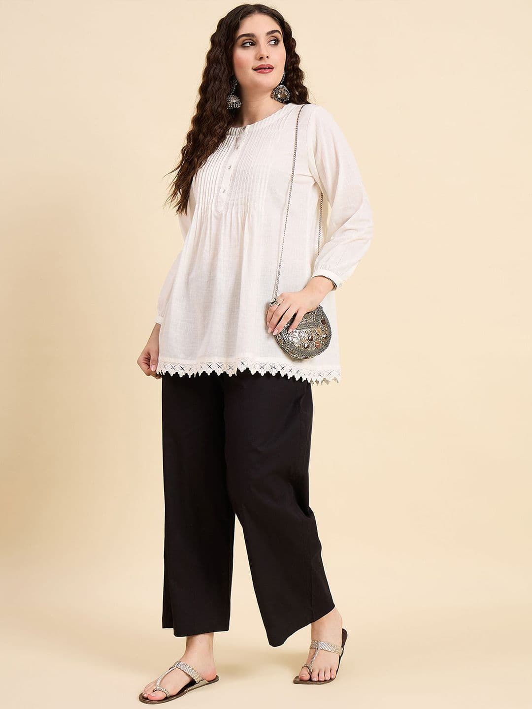 KLOSIA Women Printed Ethnic Palazzos thumbnail 5