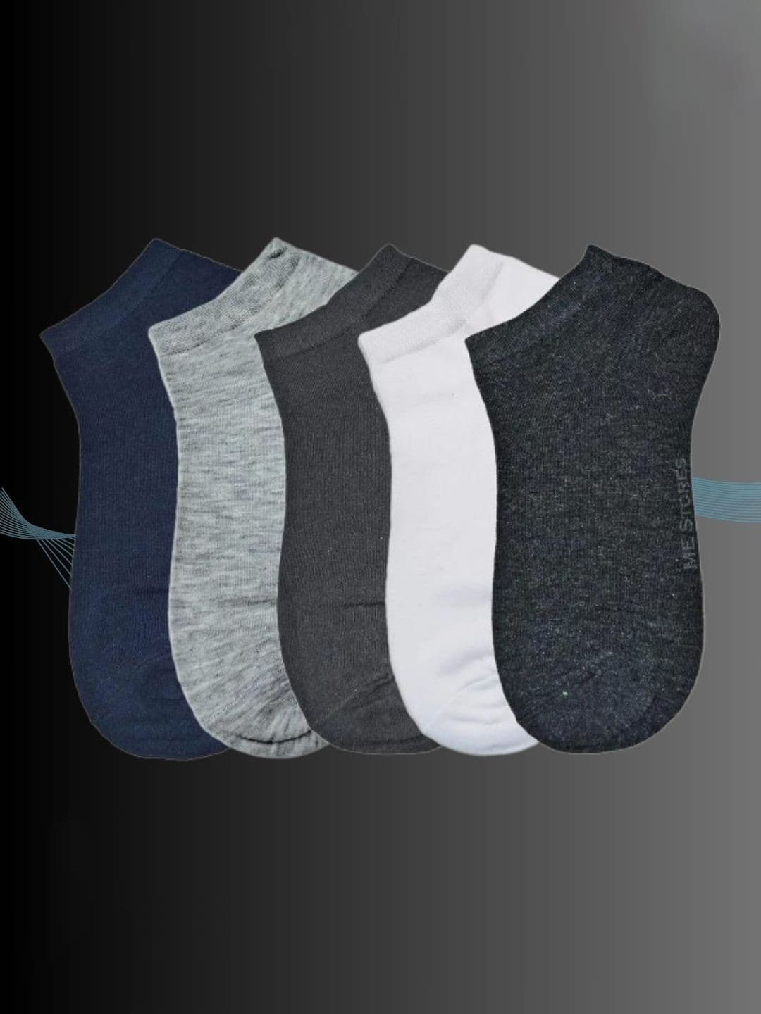 MJE 5-Pcs Ankle-Length Socks - view 1