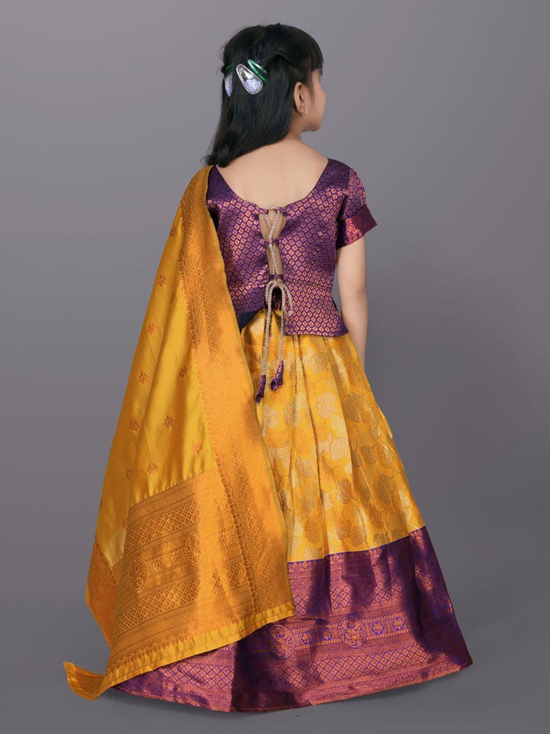 satyamfab Girls Ready to Wear Lehenga With Blouse And Dupatta thumbnail 5