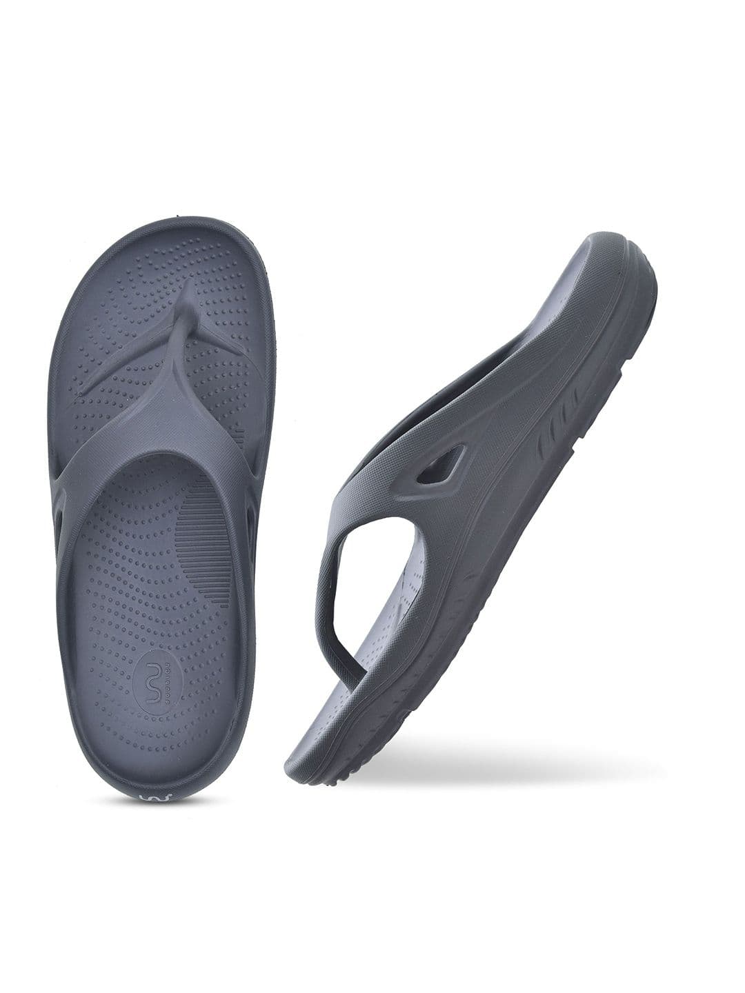 Doubleu Men Solid Thong Flip-Flops - view 1