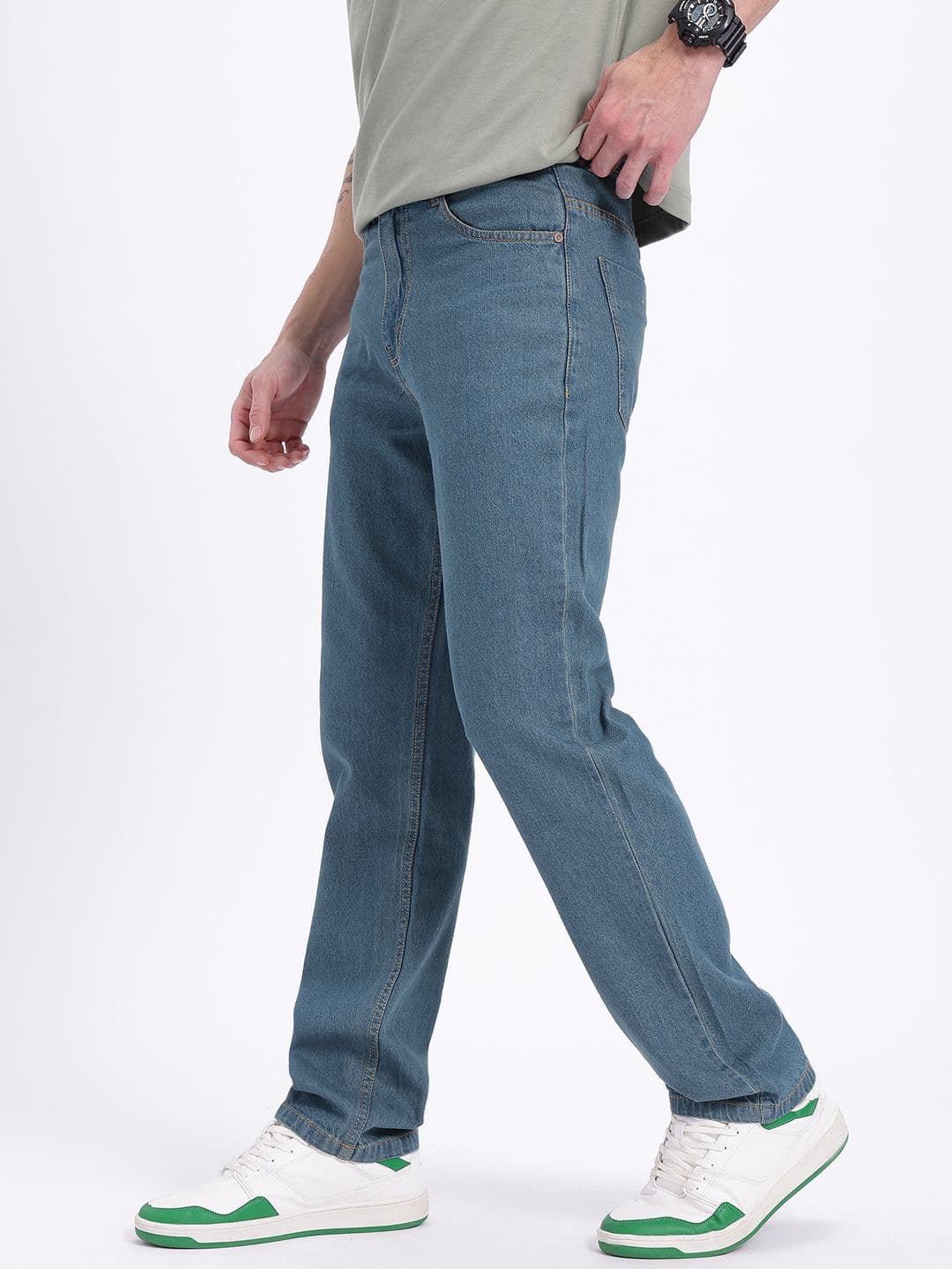 glitchez Men Regular Fit Jeans thumbnail 3