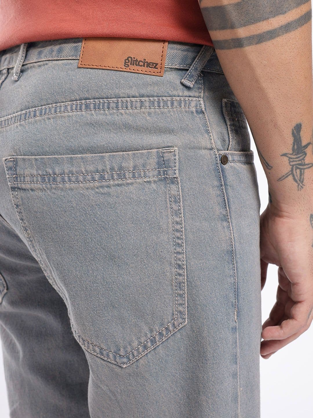glitchez Men Regular Fit Jeans thumbnail 7