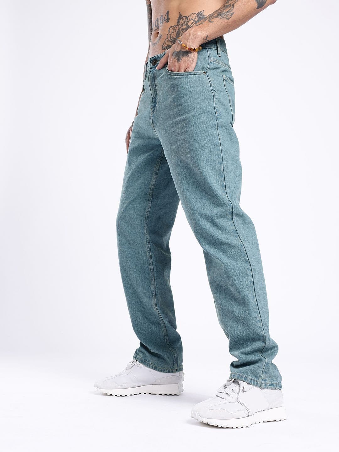 glitchez Men Straight Fit Light Fade Jeans thumbnail 8